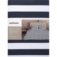 Ambiante Dekbedovertrek Quin dark blue 240x240cm