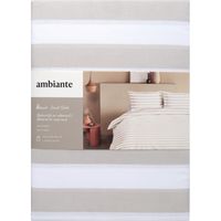 Ambiante Dekbedovertrek Quin dark sand 240x240cm