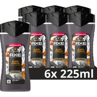AXE Fine Fragrance Collection Douchegel Black Vanilla - 6 x 225 ml