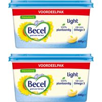Becel Light palmolievrij 600 gram 2-pack