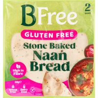 BFree Gluten Free Stone Baked Naan Bread 2 Stuks 240 g