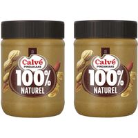 Calvé 100% Naturel pindakaas 2-pack