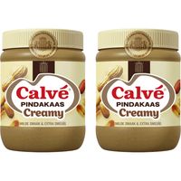 Calvé Creamy pindakaas 2-pack