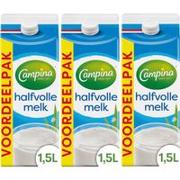 Campina halfvolle melk 3 x 1,5L