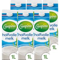 Campina Halfvolle Melk 6 x 1L Pak