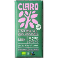 Claro Reep 52% milk cacao nibs & coffee