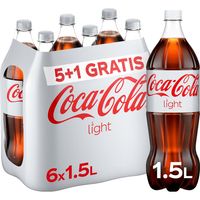 Coca-Cola Light 5+1 Gratis PET Fles 6 x 1,5 L