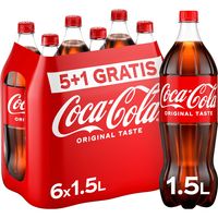 Coca-Cola Original Taste 5+1 Gratis PET Fles 6 x 1,5 L