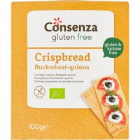 Consenza Gluten Free Luchtige Crackers Boekweit-Quinoa 100 g