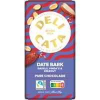 Delicata Reep date bark pure chocolade
