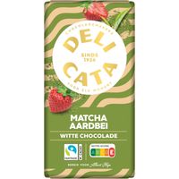 Delicata Reep matcha aardbei witte chocolade