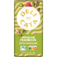 Delicata Reep pistache framboos witte chocolade