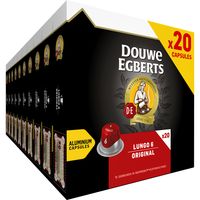 Douwe Egberts Lungo 6 Original Gemalen Koffie 20 Capsules 104g