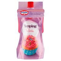 Dr. Oetker Topping roze taart versiering