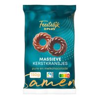 Feestelijk PLUS Kerstkransjes puur & melkchocolade ass