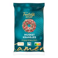 Feestelijk PLUS Kransjes melk met meerkleuren musket