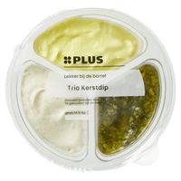 Feestelijk PLUS Trio Kerstdip (groene pesto, saffraan