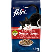 FELIX® Countryside Sensations met Rund, Kip en met Groenten Kattenvoer 4kg