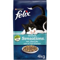 FELIX® Seaside Sensations met Zalm en met Groenten Kattenvoer 4kg