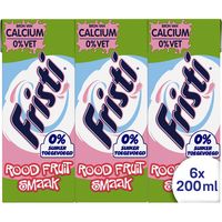 Fristi Rood Fruit Smaak 0% Suiker Toegevoegd 6 x 0, 2L