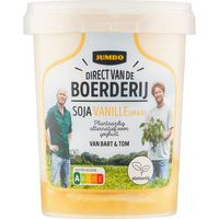 Jumbo Direct van de Boerderij Soja Vanillesmaak Plantaardig Alternatief 400 g