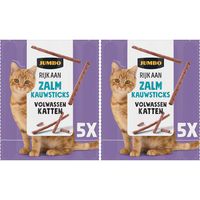 Jumbo Kauwsticks Zalm 2 x 5 Stuks