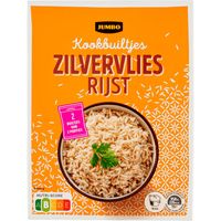 Jumbo Kookbuiltjes Zilvervliesrijst 2 x 125 g
