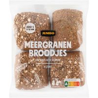 Jumbo - Meergranenbroodjes - 4 Stuks
