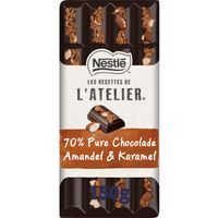 L'Atelier 70% noir intense amandel & karamel