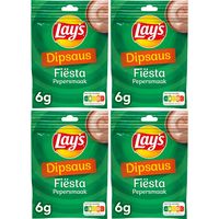Lay's Dipsaus Fiesta Pepersmaak 4 x 6 gr