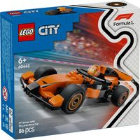 Lego F1 coureur met mclaren racewagen