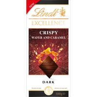 Lindt Excellence crispy wafer & caramel dark