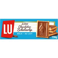 LU Scholiertje Chocolade Koekjes Melk 2 x 6 Stuks 150g