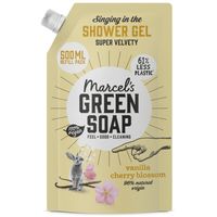 Marcel's Green Soap Shower gel vanilla cherry blossom refill