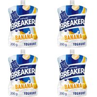 Melkunie Breaker banaan yoghurt 4-pack