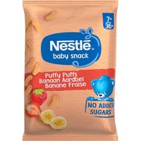 Nestlé Baby Snack Puffy Puffs Banaan Aardbei 7m-36m 28 g 