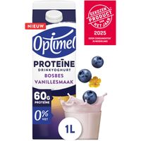 Optimel Drinkyoghurt protein bosbes vanille