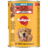 Pedigree Adult met Rund- en Levermix in Gelei 400 g
