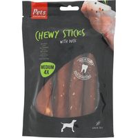 Pets Unlimited Chewy Sticks eend, 4 stuks