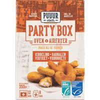Puuur Visch Party Box Oven & Airfryer Kibbeling, Garnalen Visfriet, Visnuggets 350 g
