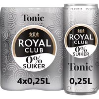 Royal Club 0% Suiker Tonic Classic 4x250ML