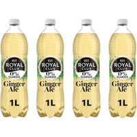 Royal Club Ginger ale 0% suiker 4-pack