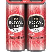 Royal Club Pink Grapefruit 0% 4 x 250ML