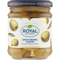 Royal Mediterranean Grote Groene Olijven 205 g