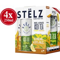 Stëlz Hard iced tea mango lemon 4-pack