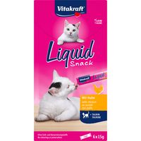 Vitakraft Liquid Snack met Kip en Taurine, 6 Stuks