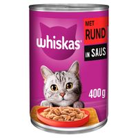 Whiskas Blik Saus met Rund