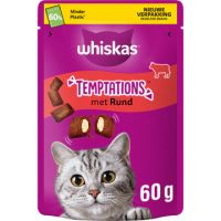 Whiskas Temptations Kattensnacks met Rund 60 g